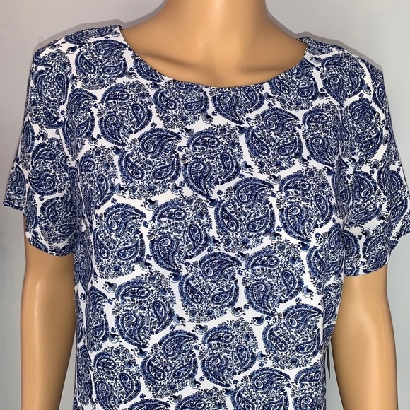 Lulu’s Taj Mahal Tour Blue Paisley Shift Dress NWT - Picture 5 of 9